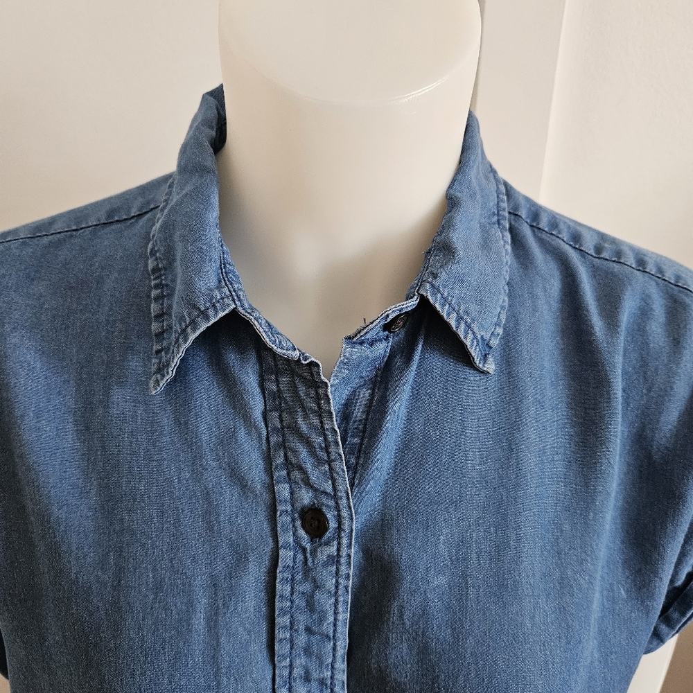 Tilley Blue Button-Up Denim Shirt - Picture 2 of 9